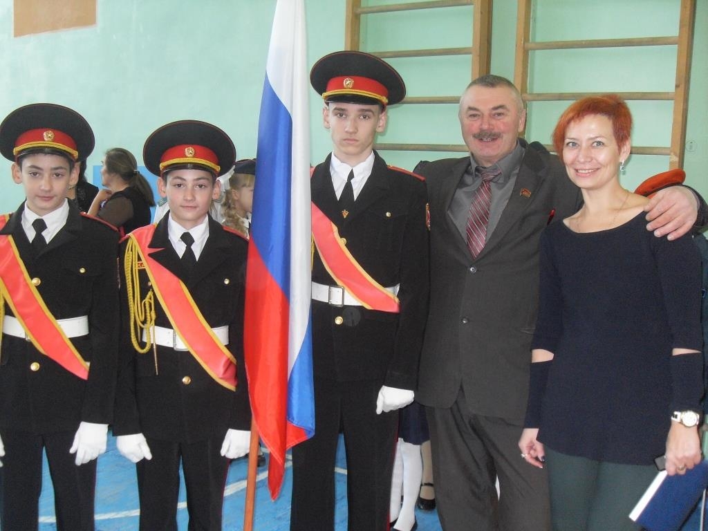 Первый секретарь Кунгурского райкома КПРФ Рынков С.А. принял участие в торжественной церемонии посвящения в кадеты