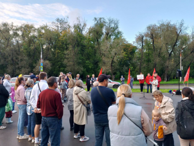 В Кировском районе прошел второй митинг, посвященный протесту против открытия Исправительного центра для заключенных.